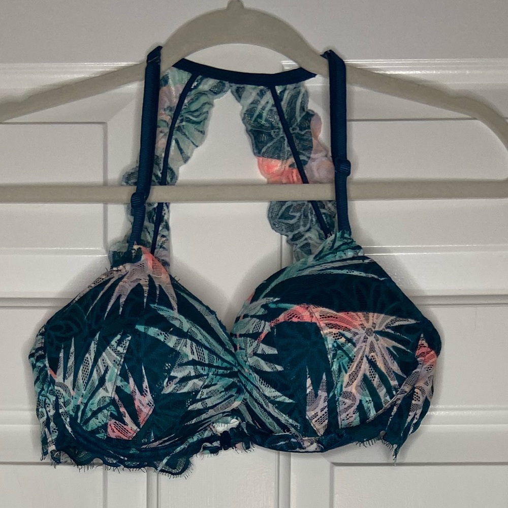 34D PINK Date Racerback Push-Up Bra